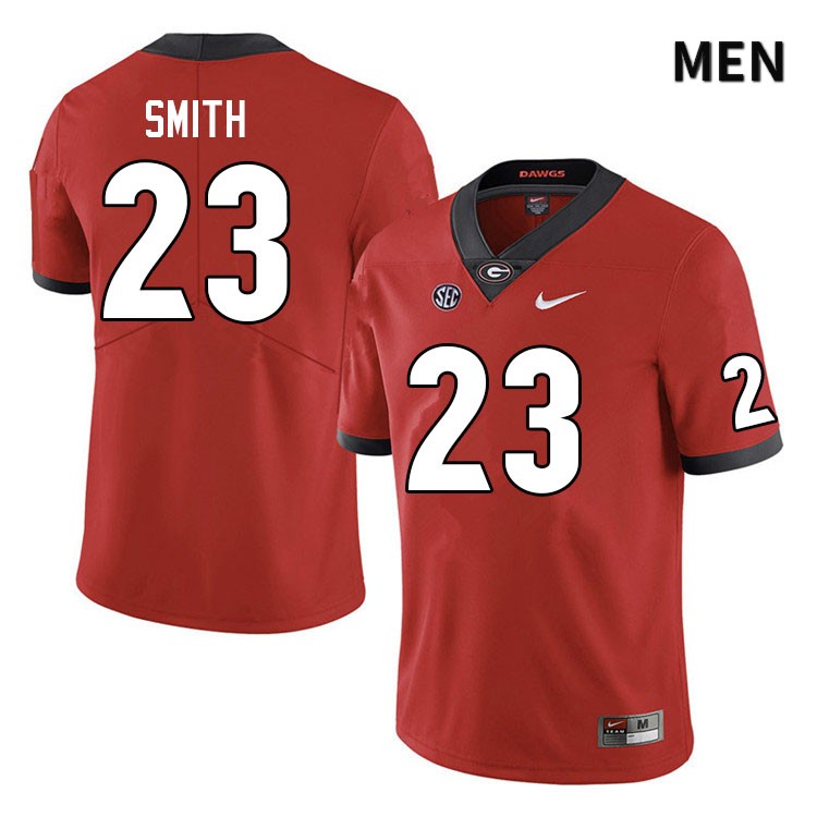 Georgia Bulldogs Men's Tykee Smith #23 Red Stitched College UGA Football Jersey 23ZR018CU